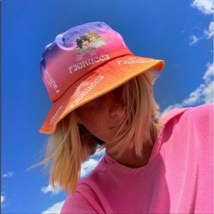 Fiorucci Sunset Print Bucket Hat